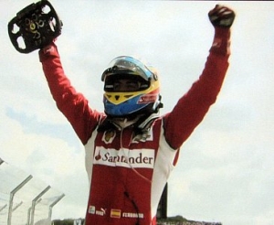 Fernando Alonso, ganador en Silverstone.