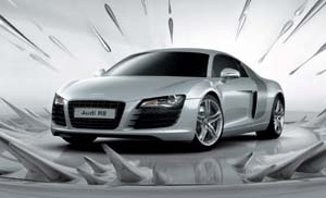 Audi presenta el superdeportivo R8 en una web futurista