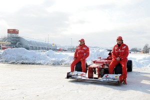 F1 2012, la nieve cambia los planes de Ferrari para presentar el nuevo monoplaza 