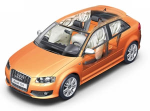 Cuatro modelos de Audi galardonados con el "Top Safety Pick 2009"