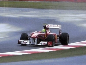 Massa salió cuando la pista estaba más seca