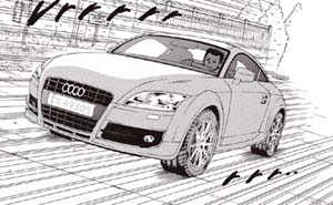 El Audi TT, en cómic