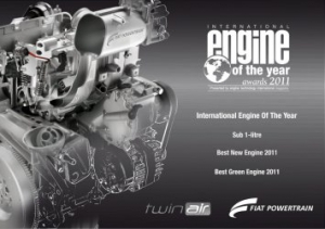 El Motor Twin Air de Fiat triunfa en los premios “Engine of The Year”