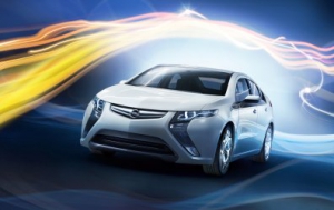 El Opel Ampera en la Conferencia de la Unión Europea en España para promocionar los vehículos eléctricos