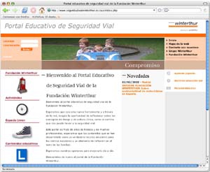 El portal sobre seguridad vial de Fundación Winterthur ya está plenamente operativo