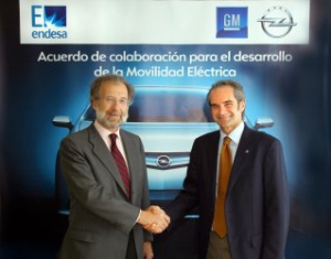 Endesa y General motors España firman un acuerdo de colaboración para el desarrollo de la movilidad eléctrica