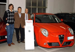 Entrega de premios a los pilotos de la Alfa 147 Cup