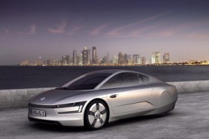 Estreno del VW XL1 en el Salón de Qatar