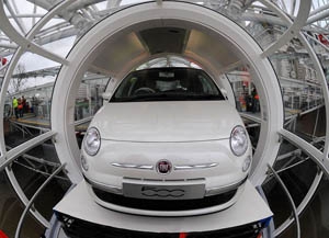 Fiat 500 en el London Eye