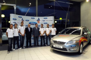 Ford con la Selección Española en el Mundial de Ciclismo