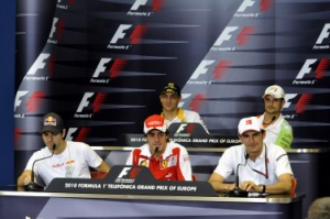 Fórmula 1: Alonso el más rápido en los entrenamientos libres del Gran Premio de Europa en Valencia