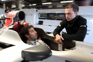 Daniel Ricciardo en el previo a Silverstone