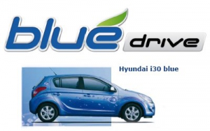 Hyundai da a conocer el logotipo para sus coches Blue Drive con motivo del Salón Internacional de Ginebra