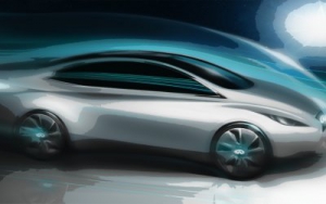 Infiniti hace público un boceto del lujoso del su coche eléctrico EV