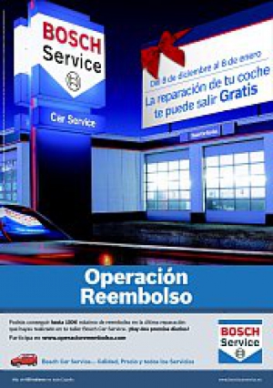 La Red de talleres Bosch Car Service lanza la campaña “Operación Reembolso”