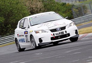 Lexus CT 200h, podium en Nurburgring