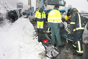 Los golpes de chapa crecen un 13% debido al temporal de frío y nieve