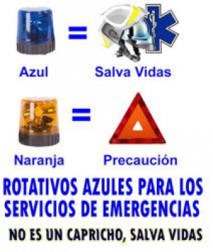 Los profesionales del transporte de emergencias siguen reclamado los rotativos azules