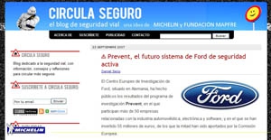 Michelin y la Fundación MAPFRE lanzan un blog sobre Seguridad Vial