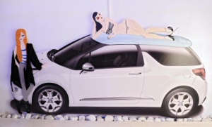 «Miranda Makaroff for Lydia Delgado» y Citroën DS3, unen su creatividad en el Espacio Atocha