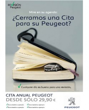 Nueva operación de mantenimiento Peugeot: «Cita anual Peugeot »