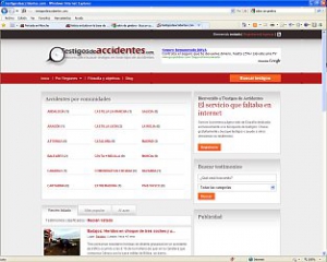 Nuevo portal web para testigos de accidentes