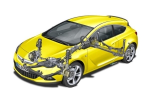 Opel Astra GTC: chasis deportivo, con torretas HiPerStruts