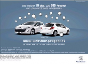Peugeot lanza Webstore con la campaña 500 unidades inmejorables