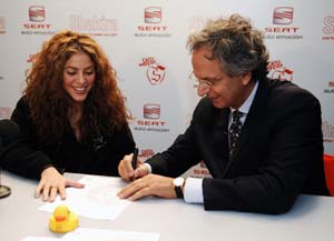 Seat, principal patrocinador del Tour Europeo 2007 de Shakira