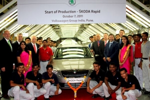 Skoda comienza la producción del Rapid para la India