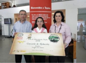 Toyota España premia la mejor redacción infantil del Día de la Reforestación