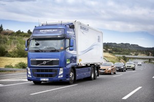 Proyecto SARTRE de Volvo, primera caravana experimental en España