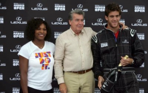 Williams y Del Potro se han enfrentado en un reto sobre 4 ruedas
